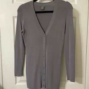 Ann Taylor Tunic length sweater/cardigan